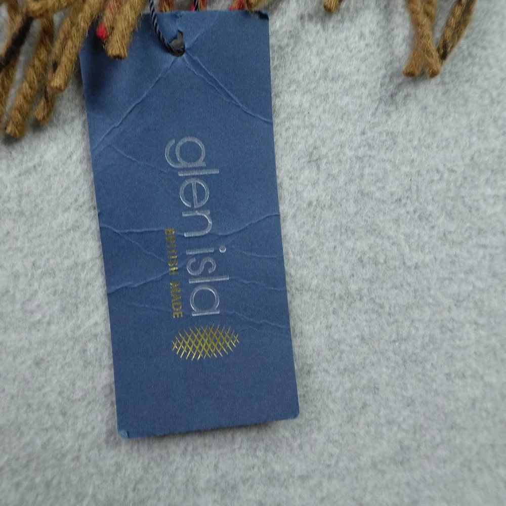Glen Isla Scarf Unisex OS Camel Plaid Classic Cashmere British Made